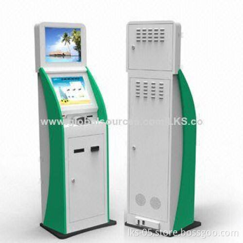 Standard Payment Kiosk with Dual-screen and Bill Acceptor and Printer Functions